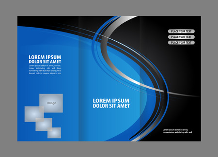 brochure design templateのイラスト素材