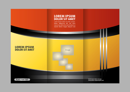 Trifold Brochure Design Vector Templateのイラスト素材