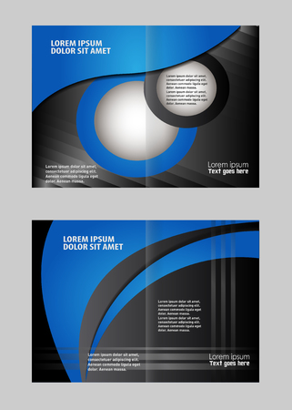 Professional business flyer, corporate brochure design templateのイラスト素材