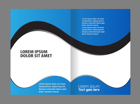 Vector empty brochure template design elementsのイラスト素材