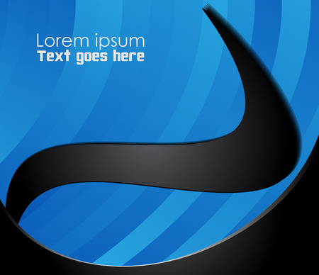 Blue background vector line curve for text and message designのイラスト素材