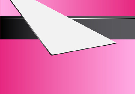 Pink background 3d vector graphic dimension metal overlap message board for text color and shadow line message for modern frame design web design infographicのイラスト素材