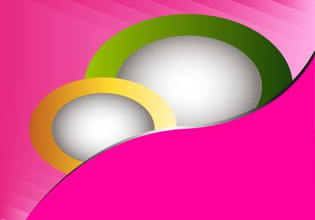 Pink on black background vector curve line for text and message designのイラスト素材