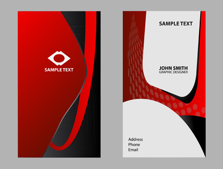 Vector business card set, elements for designのイラスト素材