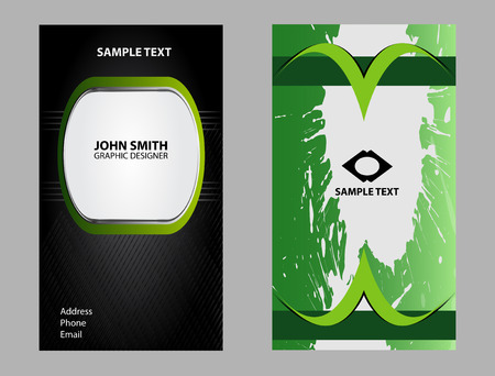 vector illustration business cardのイラスト素材