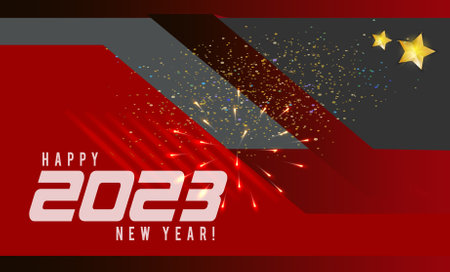Happy new year 2023 background illustration
