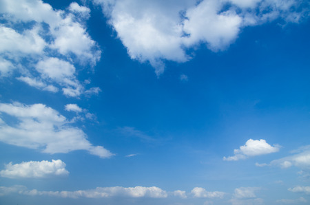 blue sky background with tiny cloudsの写真素材