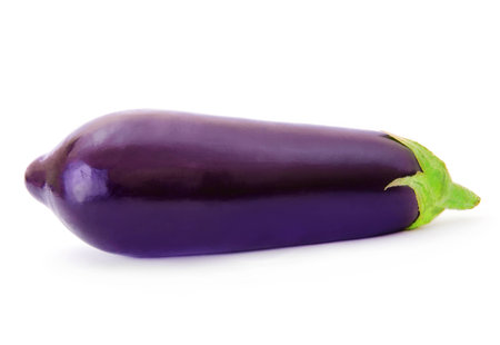 Eggplant isolated on whiteの写真素材