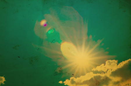 cloud in blue skyの写真素材