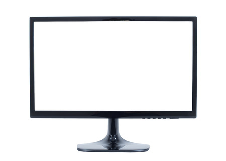 isolated flat screen tvの写真素材