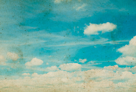 blue sky with cloud closeupの写真素材