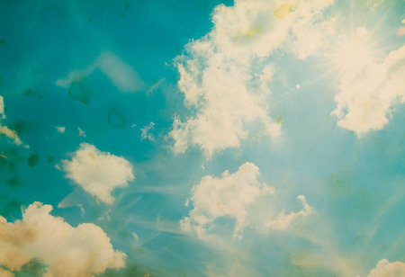 clouds as vintage sky backgroundの写真素材