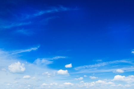 clouds in the blue skyの写真素材