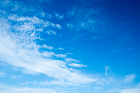 clouds in the blue skyの写真素材