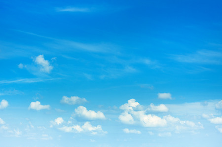 blue sky background with cloudsの写真素材
