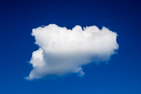 blue sky with clouds closeupの写真素材