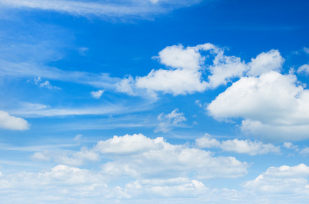 blue sky background with cloudsの写真素材