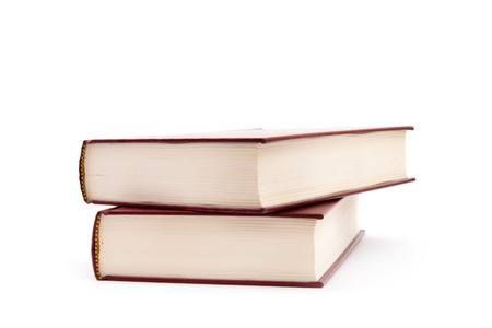 books on a white background