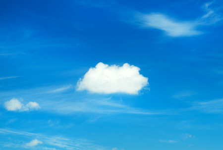blue sky background with cloudsの写真素材