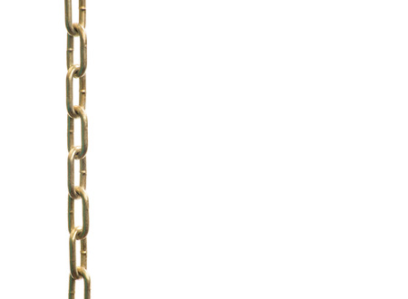 metal chain on white backgroundの写真素材