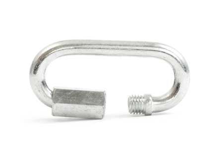 metal chain on white backgroundの写真素材