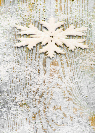 Christmas background with snowflakesの写真素材