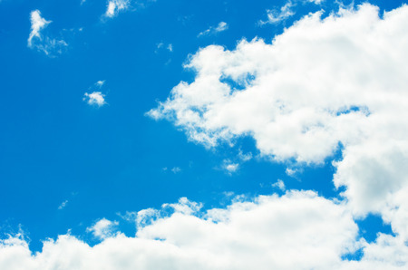 clouds in the blue skyの写真素材