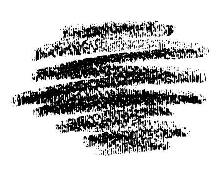 Abstract crayon on white background. Simple black crayon scribble texture. Wax pastel spot. It is a hand drawn sample. Black abstract crayon background.のイラスト素材