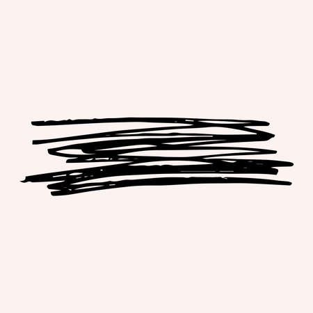 Stroke swirl swash squiggle symbol hand drawn lineのイラスト素材