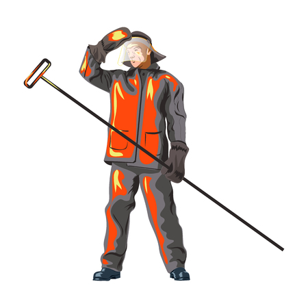 Vector Metallurgical industry. Flat style colorful Cartoon illustrationのイラスト素材