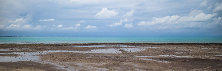 blue sky and the beach.の写真素材