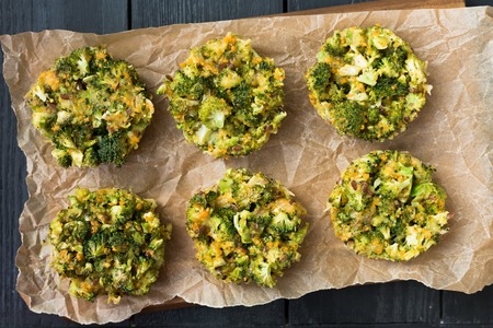 The perfect appetizer - broccoli cheese bitesの写真素材