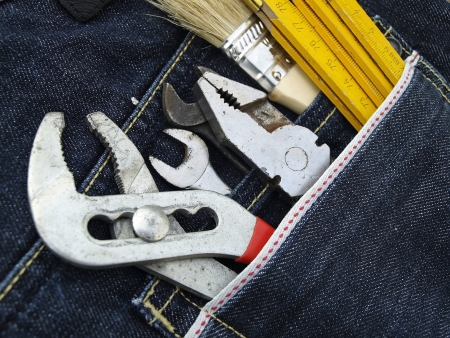  Tools and jeans pocket  の写真素材