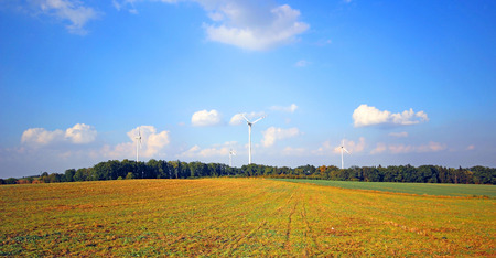 Big windmills on the sky