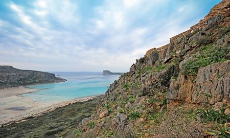 Beautiful Falassarna beach on Crete, Greece
