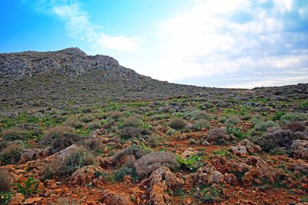 Beautiful Falassarna beach on Crete, Greeceの写真素材