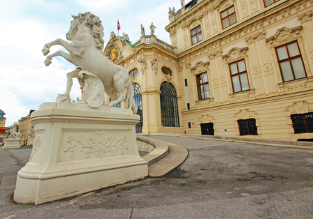 Belvedere Castle in Vienna. Austriaのeditorial素材