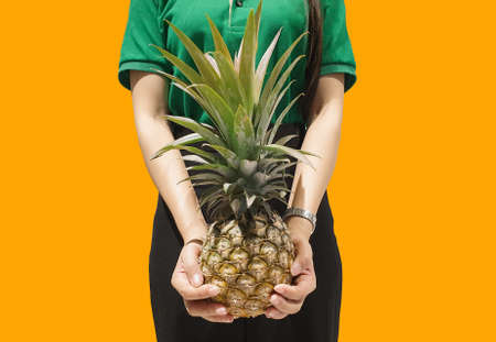 Pineapples are considered to be another healthy fruit. Rich in minerals and vitaminsの写真素材