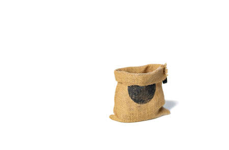 Emtry sack for anything idea on isolated on white background and free space for text.の写真素材