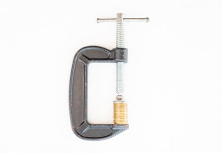 Clamp tighten money coin.の写真素材