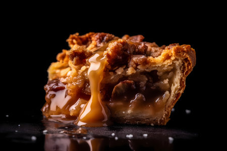 Piece of homemade apple pie in vintage setting Homemade Apple Pies on white wooden background, top view. Classic autumn Thanksgiving dessert - organic apple pie.の素材