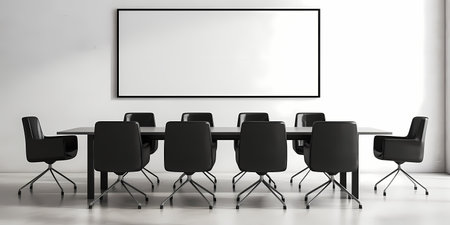 Metting room in industrial companyの素材