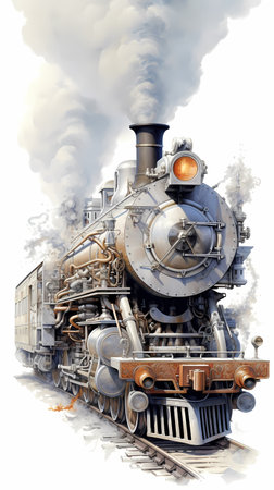 Steam train puffingの素材
