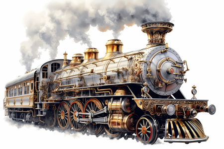 Steam train puffingの素材