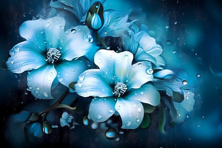Floral background of first spring flowers close upの素材