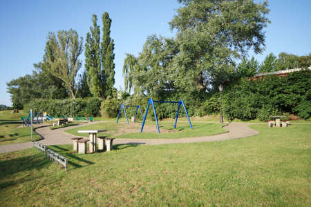 Children's playground at morning.の写真素材