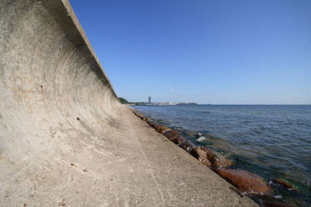 A breakwater and perspective.