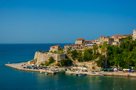 Ulcinj, a historic town Located on the southern coast of Montenegro.のeditorial素材