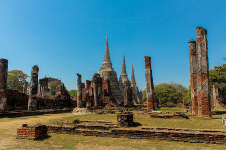 Archaeological site of Ayuddhaya の写真素材