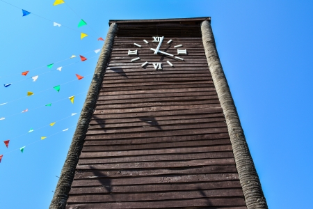 big clock handmadeの写真素材